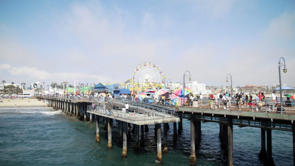 Molo di Santa Monica a Los Angeles