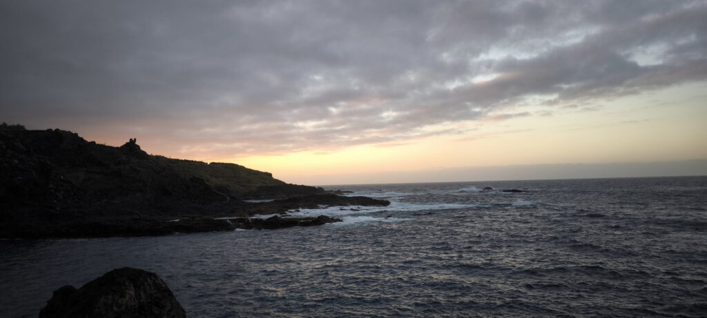 Tramonto sul mare a Tenerifr
