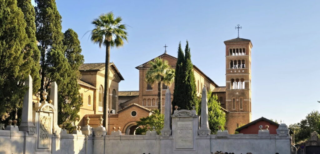 Vista della Basilica di Santa Sabina sull'Aventino a Roma