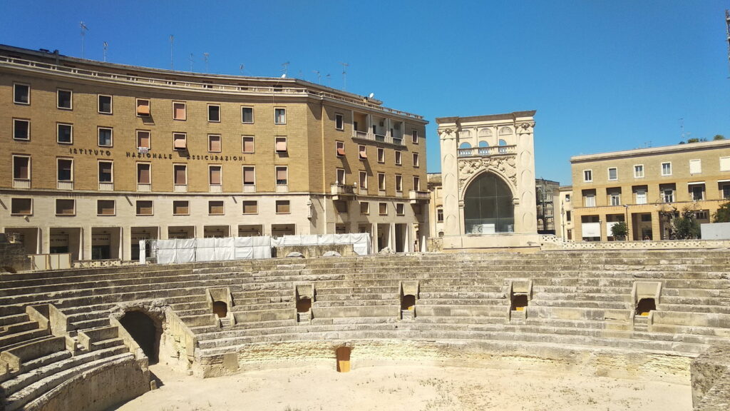 Veduta dell'anfiteatro di Lecce